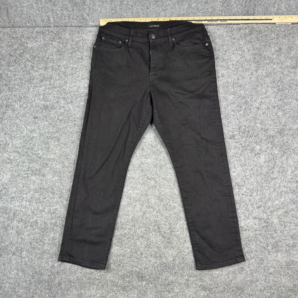 Lucky Brand Jeans Mens Size 34x30 Black Slim Fit Stretch Denim Casual Pants